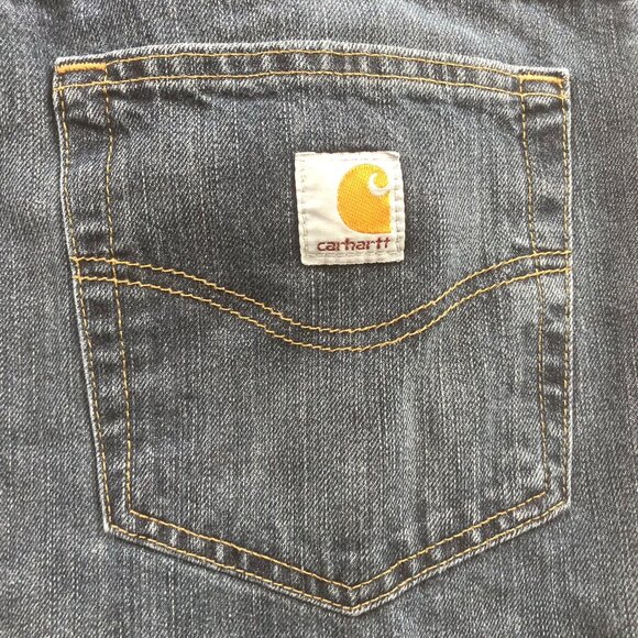 Carhartt Mens Workwear Jeans Size 38x30 Relaxed Fit Blue Denim Casual 101493-968 - Picture 11 of 14